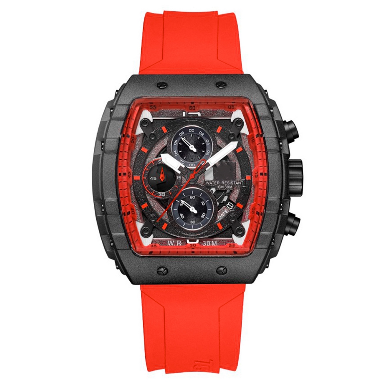 Reloj G-force Original H3996g Cronografo Naranja + Estuche